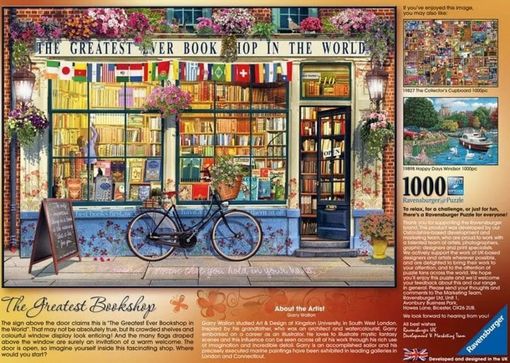 Ravensburger 1000 Pieces* - The Greatest Bookshop - 1000 Piece Jigsaw Puzzle