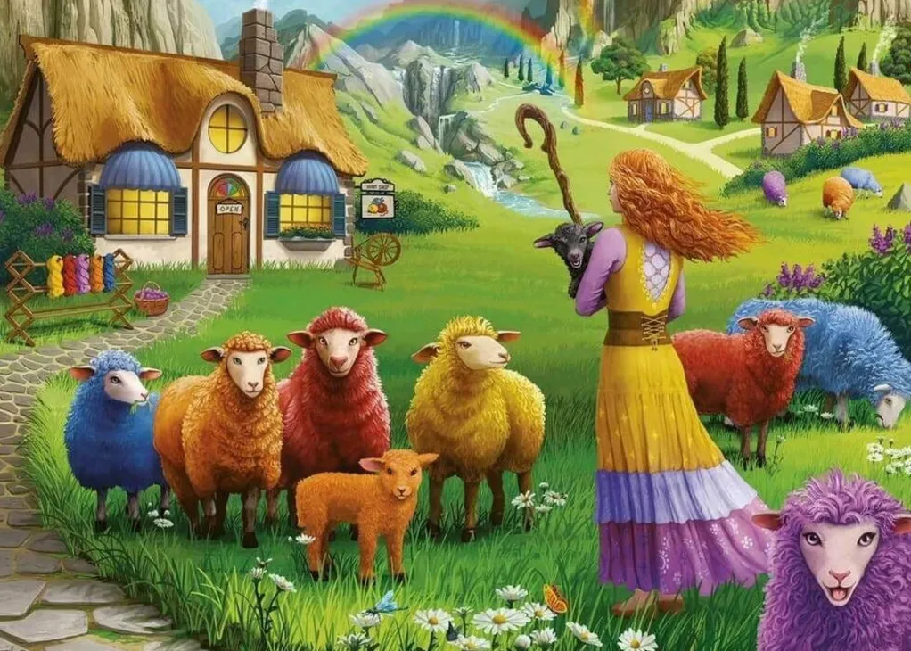 Ravensburger 1000 Pieces* - The Happy Sheep Yarn Shop - 1000 Piece Jigsaw Puzzle