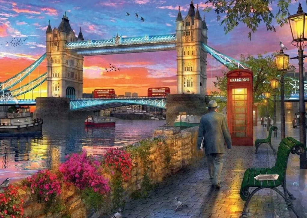 Ravensburger 1000 Pieces* - Tower Bridge At Sunset - 1000 Piece Jigsaw Puzzle
