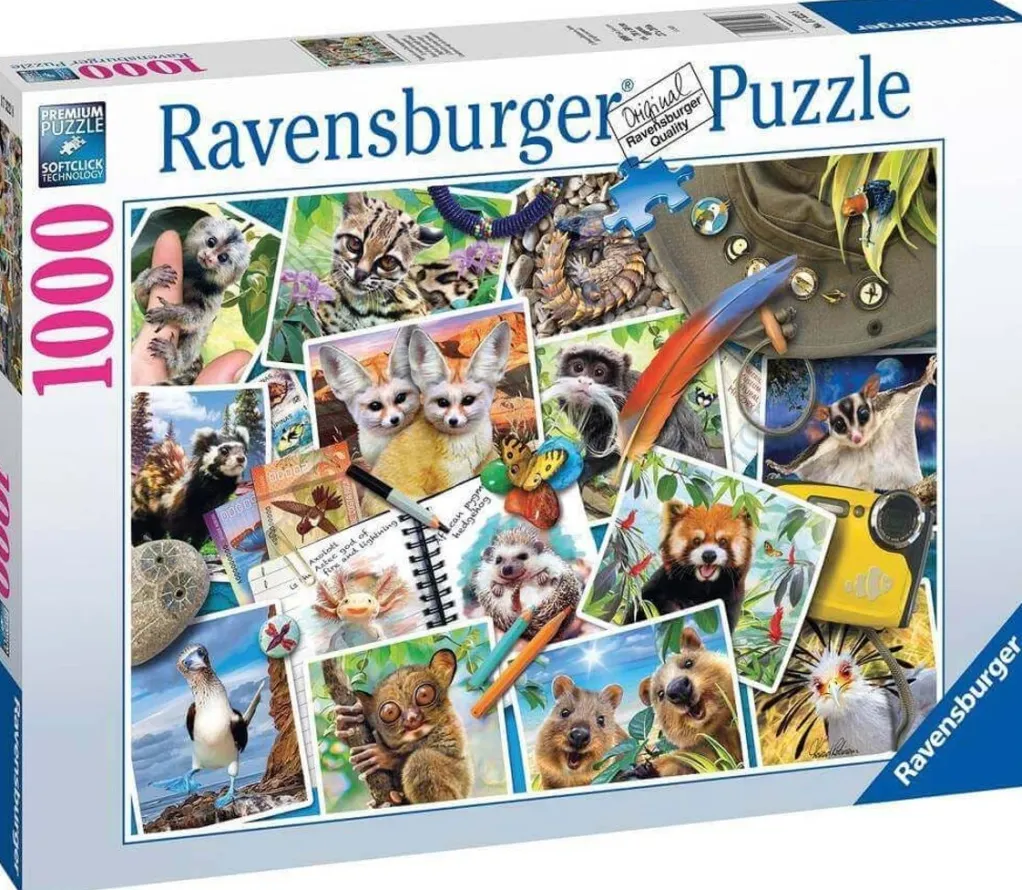 Ravensburger 1000 Pieces* - Traveller'S Animal Journal - 1000 Piece Jigsaw Puzzle