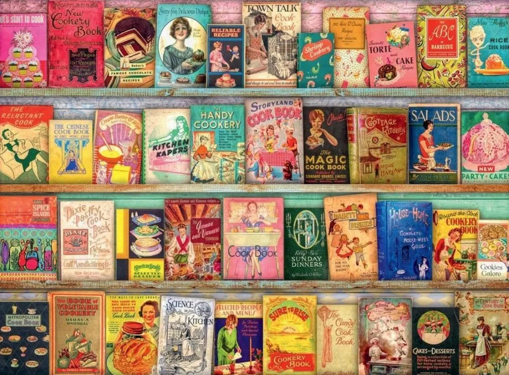 Ravensburger 500 Pieces* - Vintage Cook Books - 500 Piece Jigsaw Puzzle