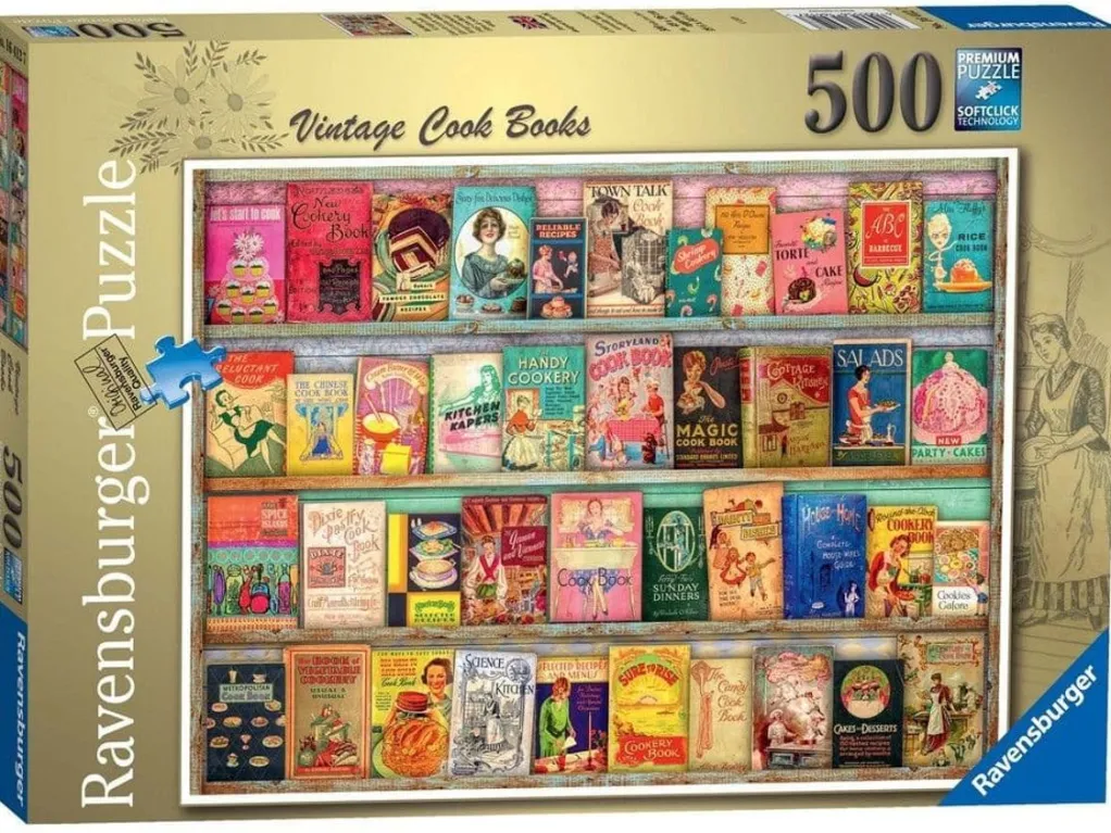 Ravensburger 500 Pieces* - Vintage Cook Books - 500 Piece Jigsaw Puzzle