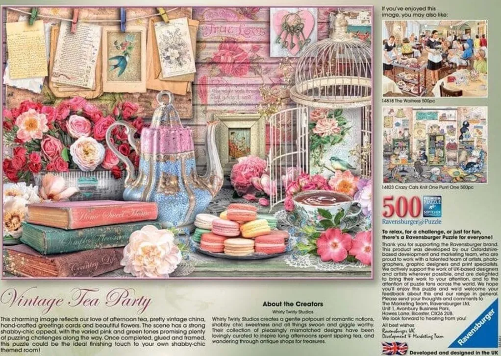 Ravensburger 500 Pieces* - Vintage Tea Party - 500 Piece Jigsaw Puzzle
