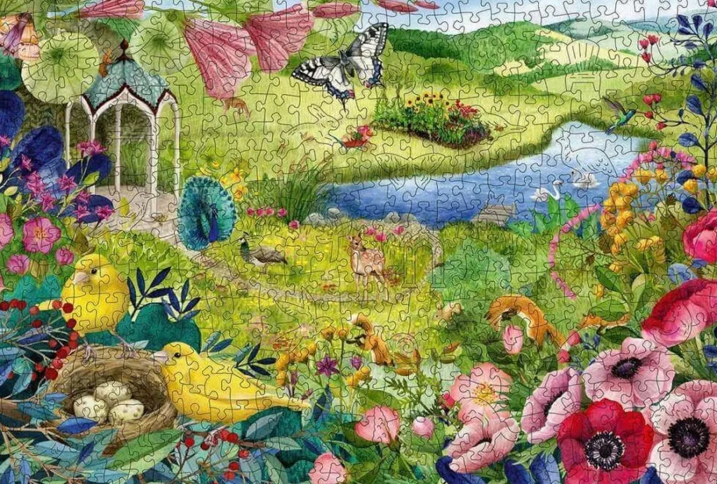 Ravensburger 1000 Pieces* - Wildlife Garden - Wooden Puzzle - 500 Piece Jigsaw Puzzle