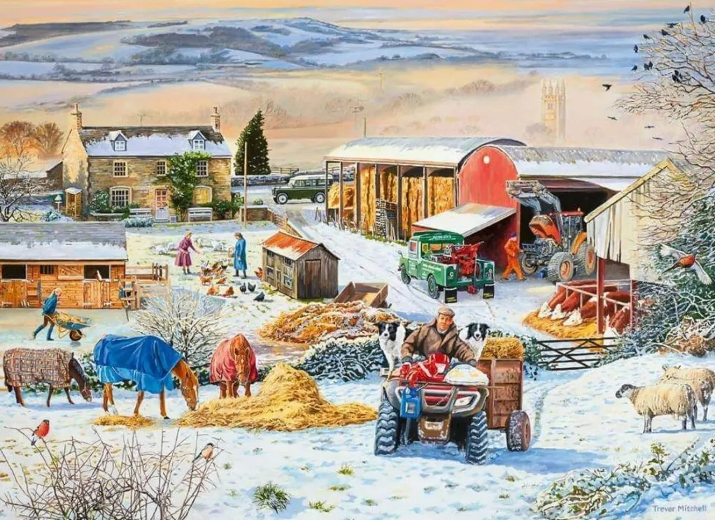 Ravensburger 1000 Pieces* - Winter On The Farm - 1000 Piece Jigsaw Puzzle