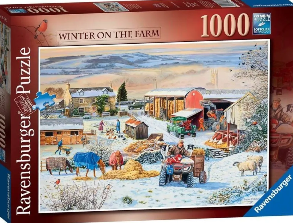 Ravensburger 1000 Pieces* - Winter On The Farm - 1000 Piece Jigsaw Puzzle