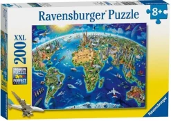 Ravensburger 300 Pieces & Under* - World Landmarks Map - 200Xxl Piece Jigsaw Puzzle