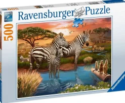 Ravensburger 500 Pieces* - Zebra'S At The Waterhole - 500 Piece Jigsaw Puzzle