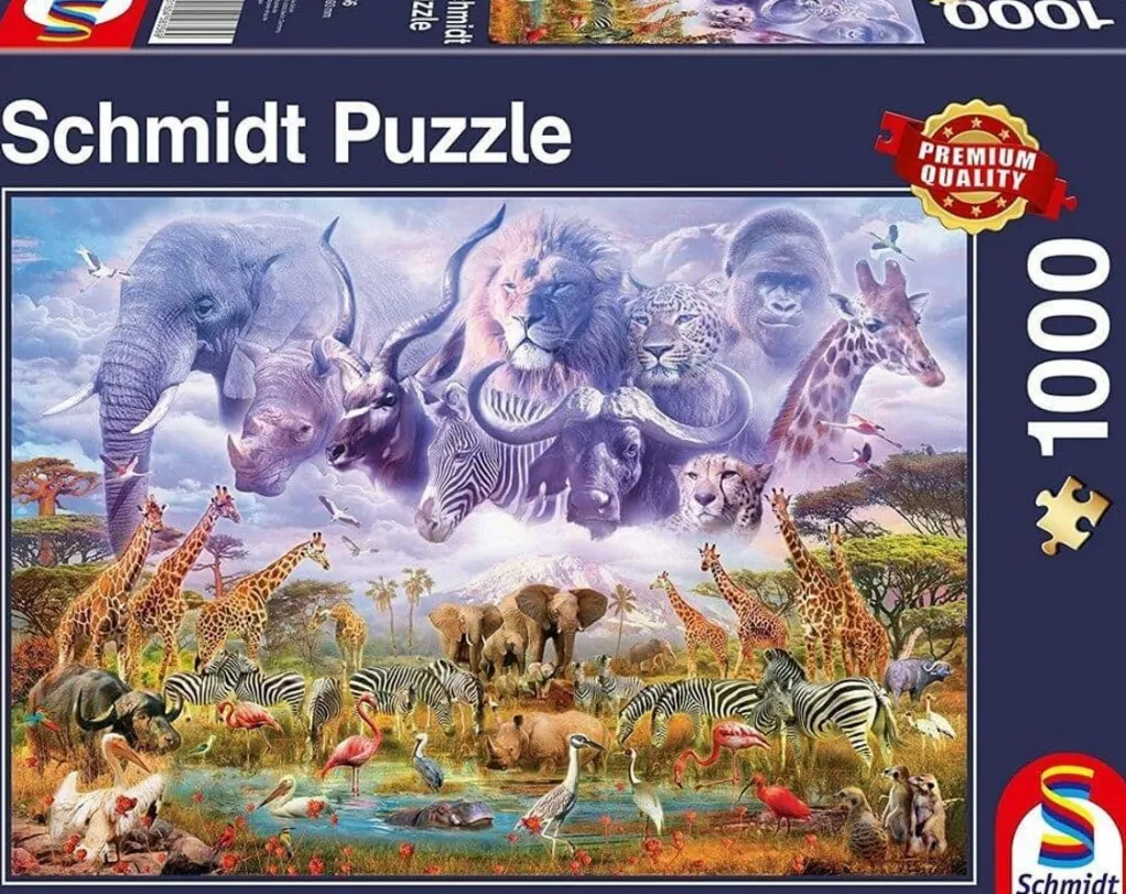 Schmidt 1000 Pieces* - Animals At Watering Hole - 1000 Piece Jigsaw Puzzle