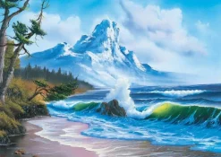 Schmidt 2000 Pieces* - Bob Ross - Mountain By The Sea - 1000 Piece Jigsaw Puzzle