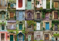 Schmidt 1500 Pieces* - Collage Of Doors - 1500 Piece Jigsaw Puzzle