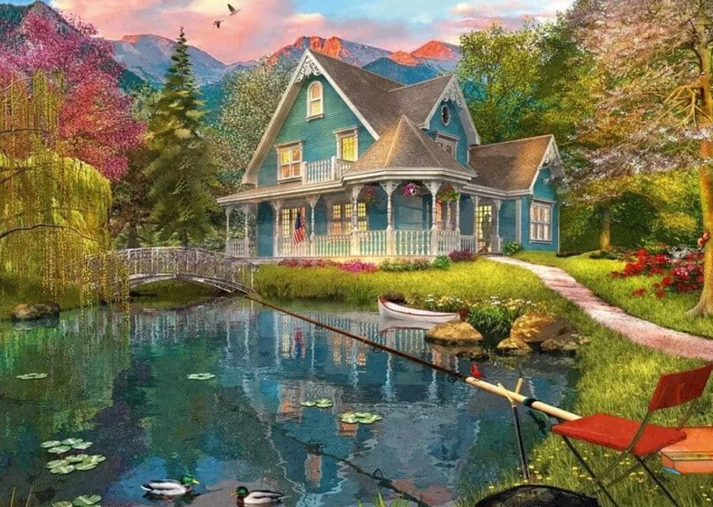Schmidt 1000 Pieces* - Dominic Davison - Lakeside Retirement Home - 1000 Piece Jigsaw Puzzle
