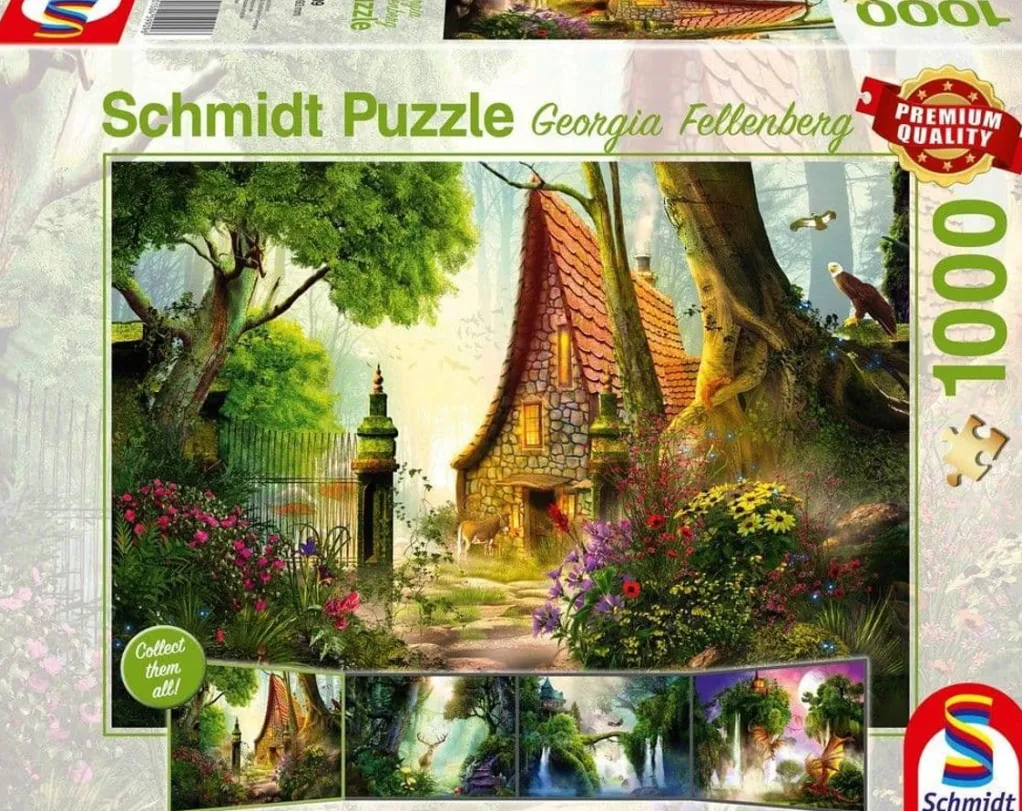 Schmidt 1000 Pieces* - Georgia Fellenberg - House In The Glade - 1000 Piece Jigsaw Puzzle
