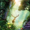 Schmidt 1000 Pieces* - Georgia Fellenberg - Deer In The Forest - 1000 Piece Jigsaw Puzzle