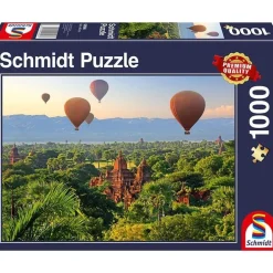 Schmidt 1000 Pieces* - Hot Air Balloons Myanmar - 1000 Piece Jigsaw Puzzle