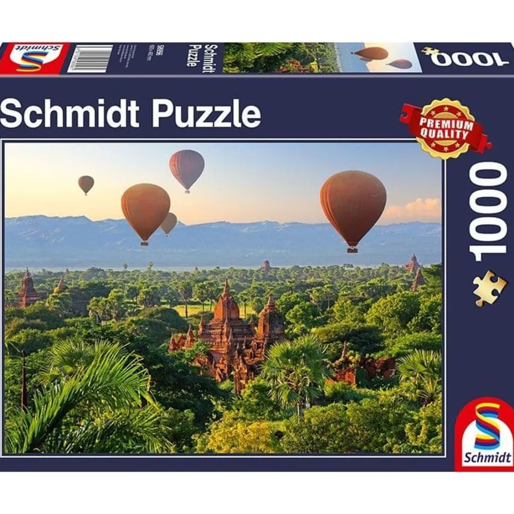 Schmidt 1000 Pieces* - Hot Air Balloons Myanmar - 1000 Piece Jigsaw Puzzle