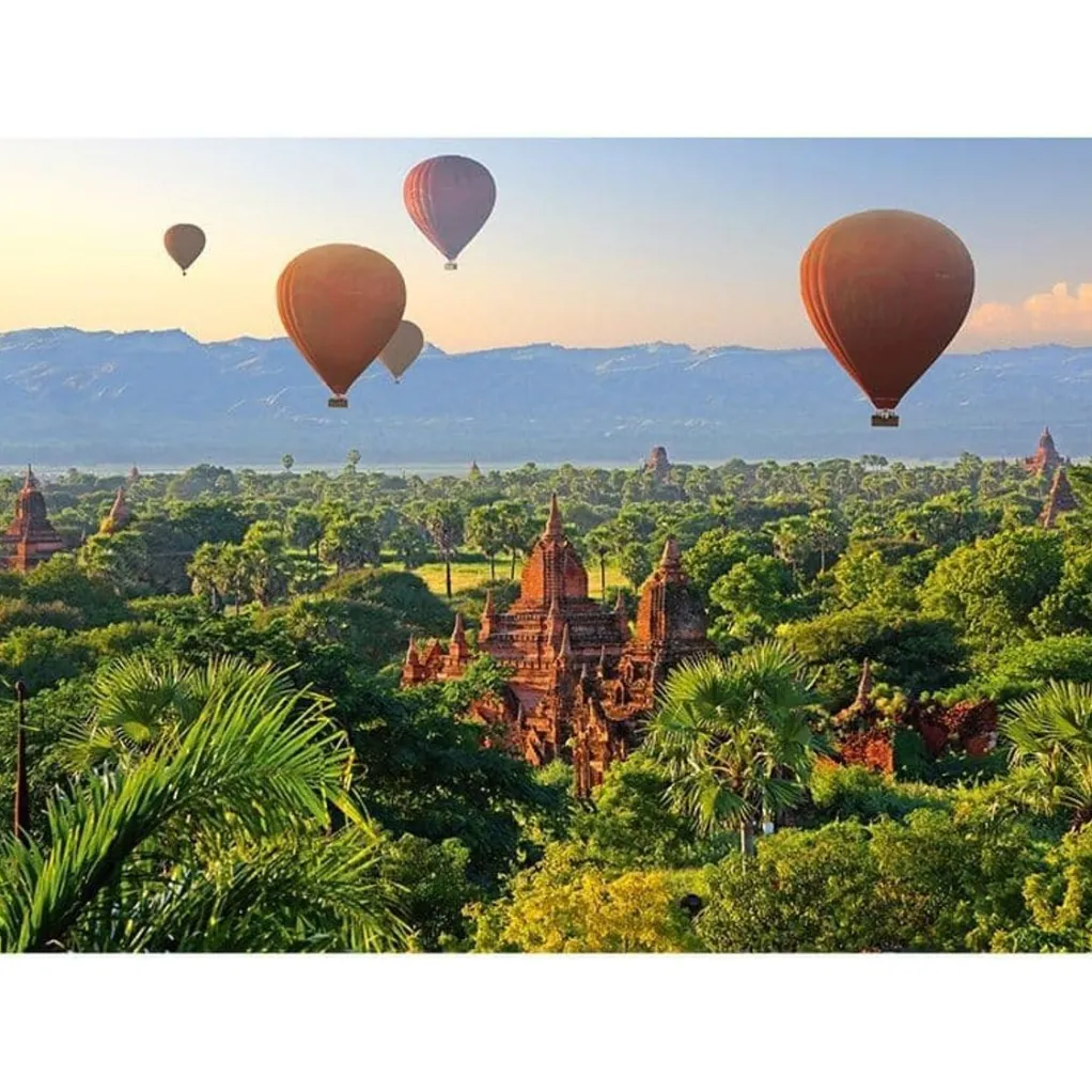 Schmidt 1000 Pieces* - Hot Air Balloons Myanmar - 1000 Piece Jigsaw Puzzle