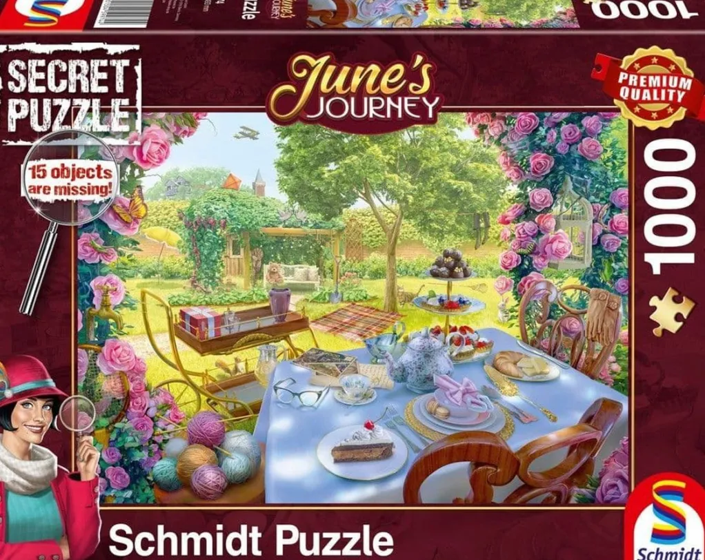 Schmidt 1000 Pieces* - Junes Journey - Tea In The Garden - 1000 Piece Jigsaw Puzzle