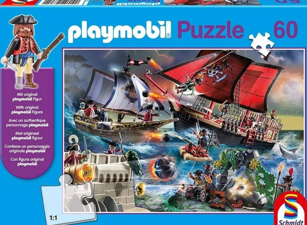 Schmidt 100 Pieces & Under* - Playmobil Pirates - 60 Piece Jigsaw Puzzle