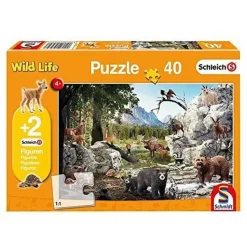 Schmidt 100 Pieces & Under* - Schleich - Animals Of The Forest 40 Piece Jigsaw Puzzle