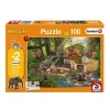 Schmidt 100 Pieces & Under* - Schleich - Croco Reseach Station 100 Piece Jigsaw Puzzle