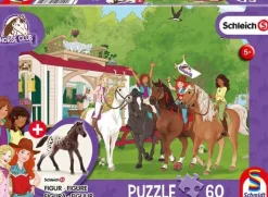 Schmidt 100 Pieces & Under* - Schleich - Horse Club Meet - 60 Piece Jigsaw Puzzle