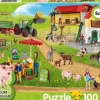 Schmidt 100 Pieces & Under* - Schleich - The Farmers' Market - 100 Piece Jigsaw Puzzle