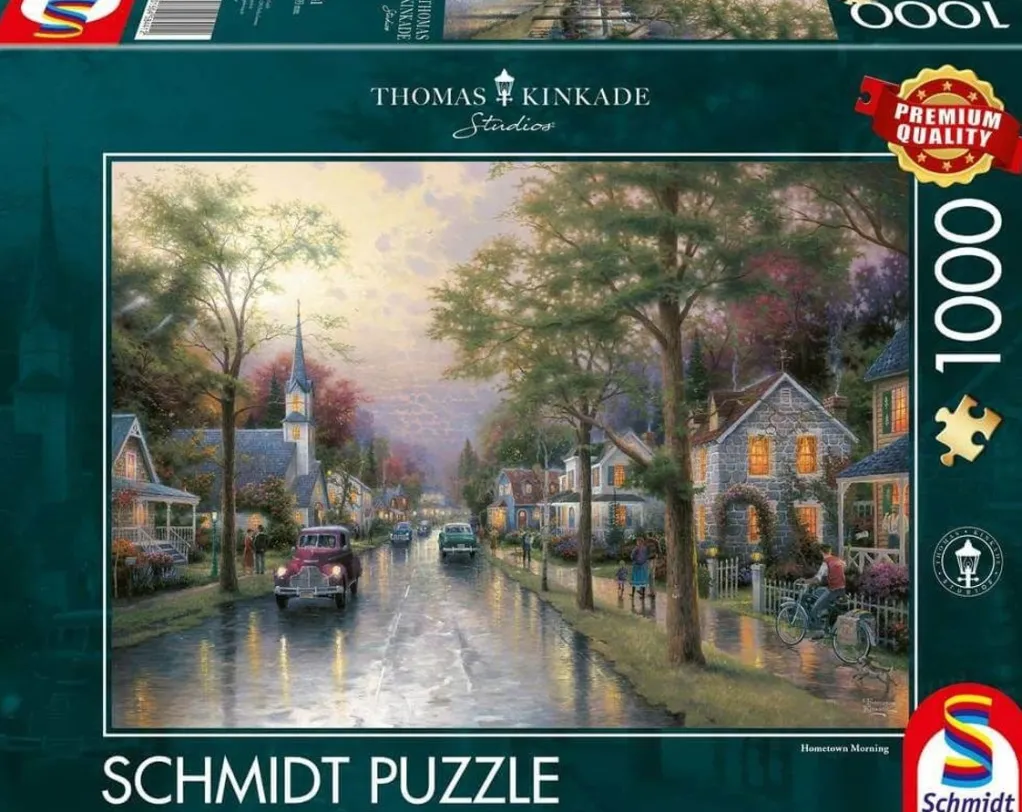 Schmidt 1000 Pieces* - Thomas Kinkade - Hometown Morning - 1000 Piece Jigsaw Puzzle