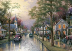 Schmidt 1000 Pieces* - Thomas Kinkade - Hometown Morning - 1000 Piece Jigsaw Puzzle