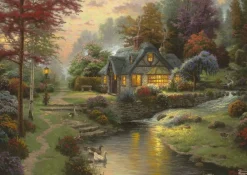 Schmidt 1000 Pieces* - Thomas Kinkade - Stillwater Cottage - 1000 Piece Jigsaw Puzzle