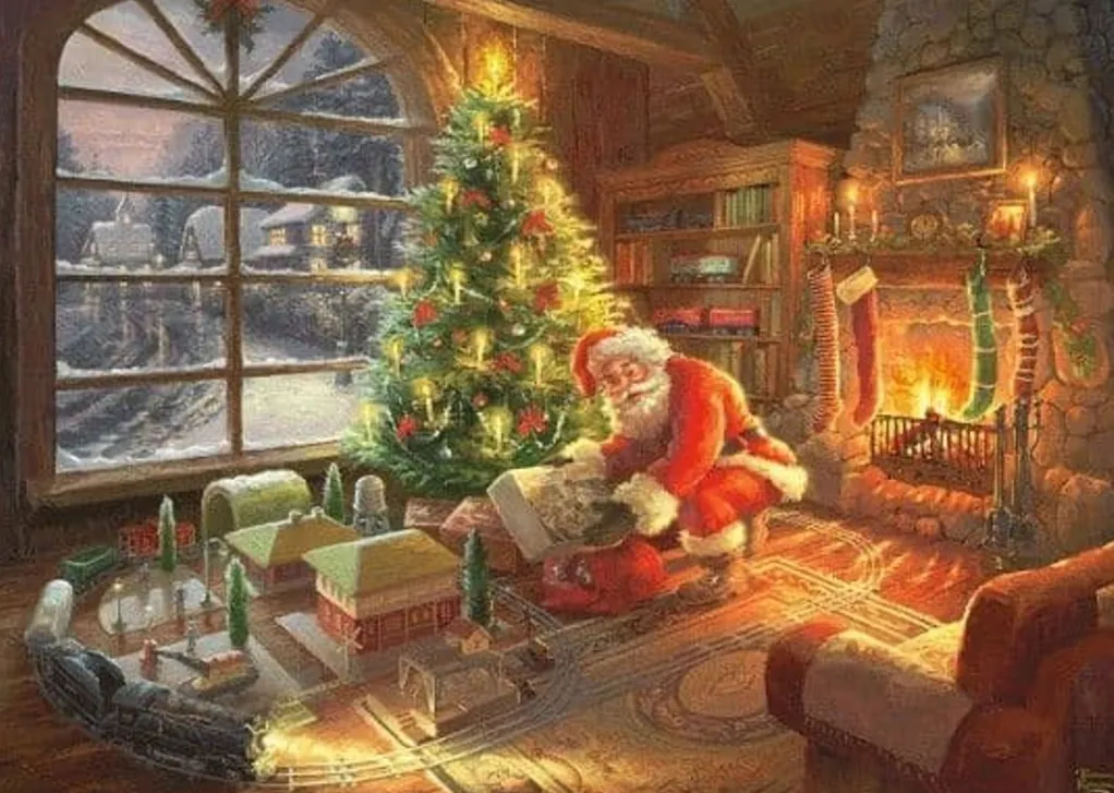 Schmidt 1000 Pieces* - Thomas Kinkade - Santas Special Delivery - 1000 Piece Jigsaw Puzzle