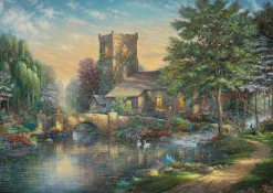Schmidt 1000 Pieces* - Thomas Kinkade - Willow Wood Chapel - 1000 Piece Jigsaw Puzzle