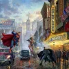 Schmidt 1000 Pieces* - Thomas Kinkade - Batman Superman & Wonder Woman - 1000 Piece Jigsaw Puzzle