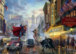 Schmidt 1000 Pieces* - Thomas Kinkade - Batman Superman & Wonder Woman - 1000 Piece Jigsaw Puzzle