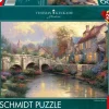 Schmidt 1000 Pieces* - Thomas Kinkade - Cobblestone Brooke - 1000 Piece Jigsaw Puzzle