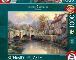 Schmidt 1000 Pieces* - Thomas Kinkade - Cobblestone Brooke - 1000 Piece Jigsaw Puzzle