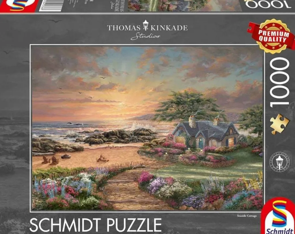 Schmidt 1000 Pieces* - Thomas Kinkade - Seaside Cottage - 1000 Piece Jigsaw Puzzle