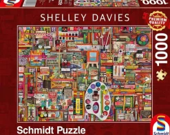 Schmidt 1000 Pieces* - Vintage Artist Materials - 1000 Piece Jigsaw Puzzle