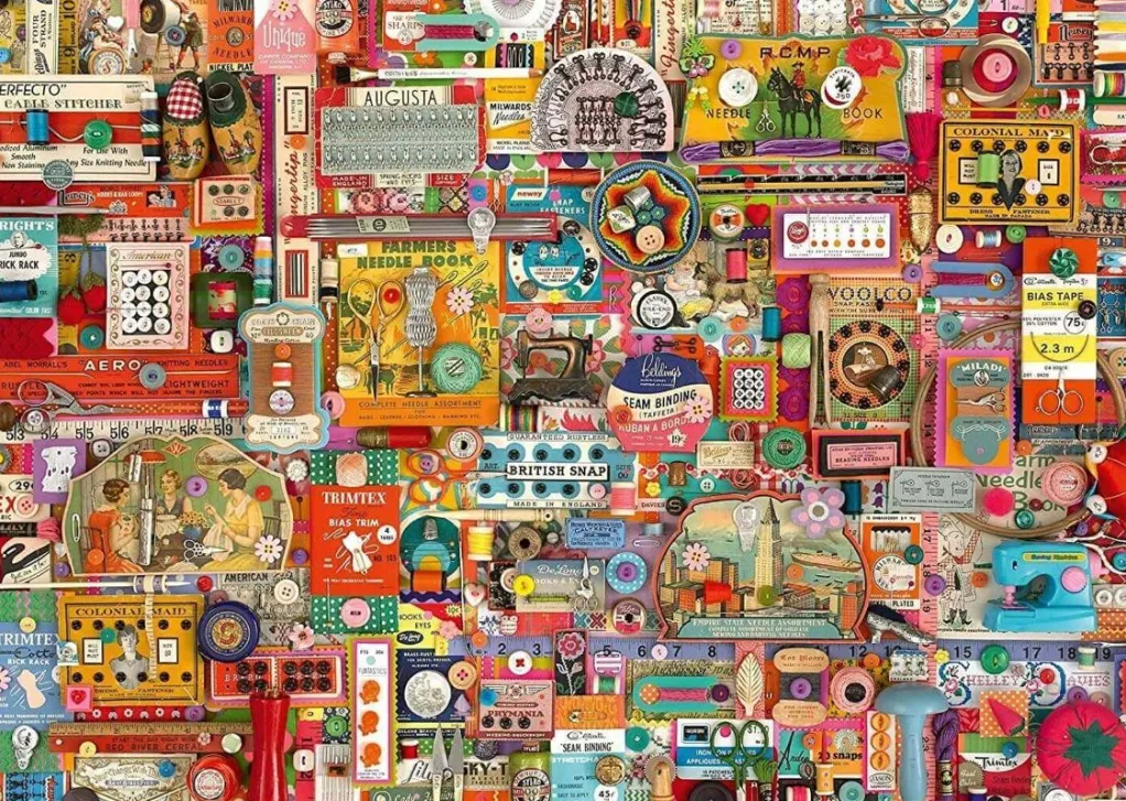 Schmidt 1000 Pieces* - Vintage Haberdashery - 1000 Piece Jigsaw Puzzle