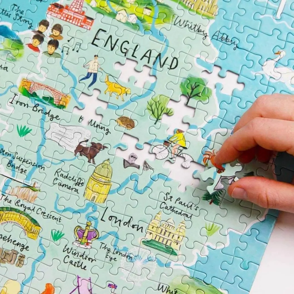 Talking Tables 1000 Pieces* - British Isles Puzzle - 1000 Piece Jigsaw Puzzle