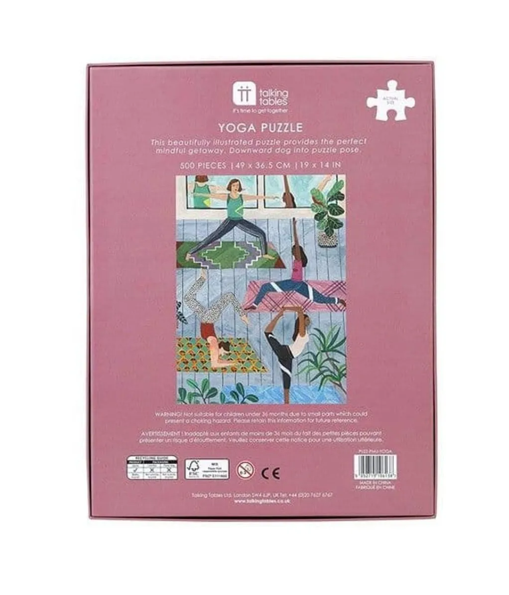 Talking Tables 500 Pieces* - Yoga Puzzle - 500 Piece Jigsaw Puzzle