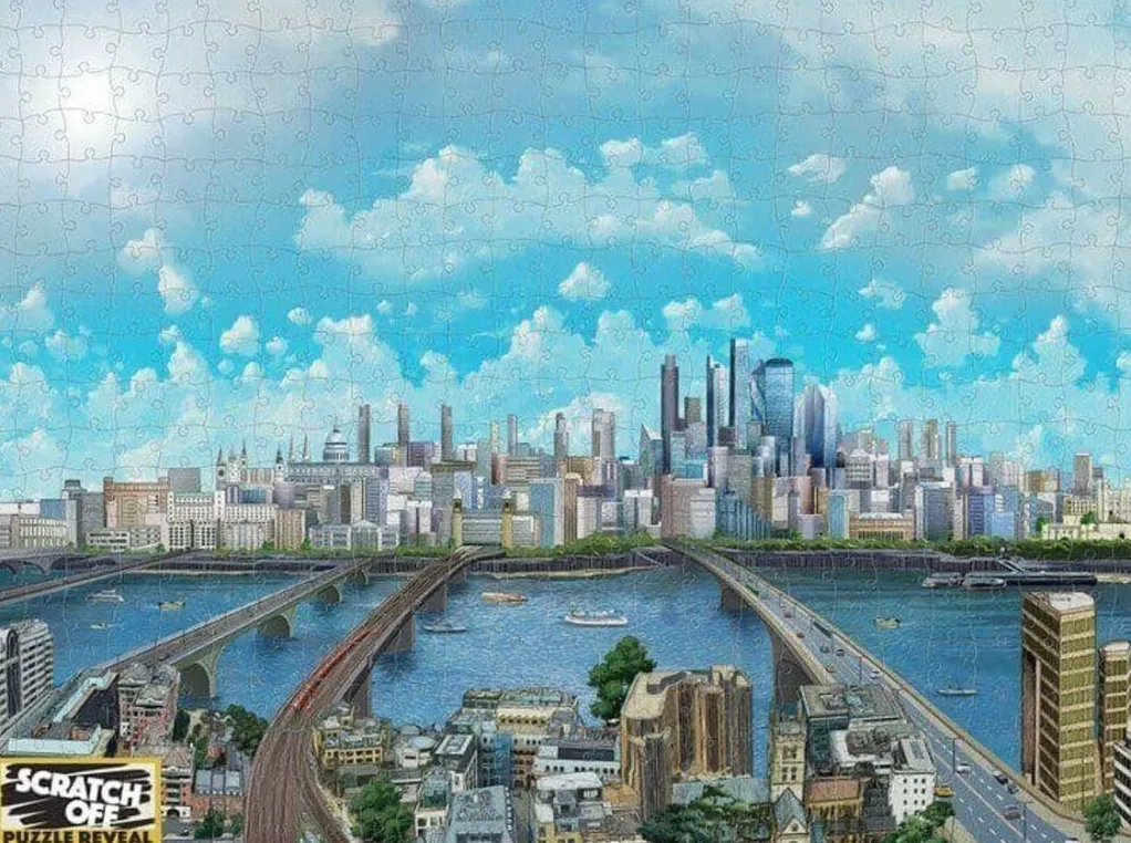 University Games 500 Pieces* - London Scratch Off Puzzle - 500 Piece Jigsaw Puzzle