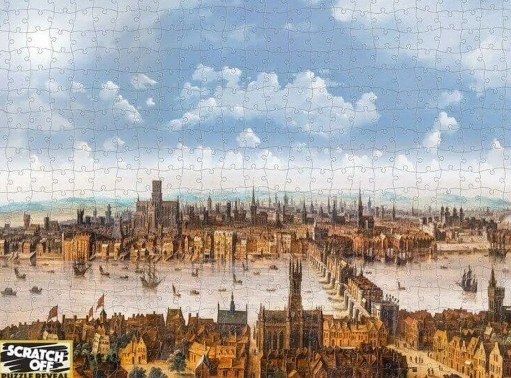 University Games 500 Pieces* - London Scratch Off Puzzle - 500 Piece Jigsaw Puzzle