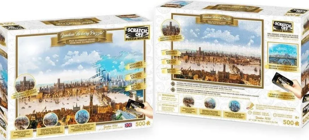 University Games 500 Pieces* - London Scratch Off Puzzle - 500 Piece Jigsaw Puzzle