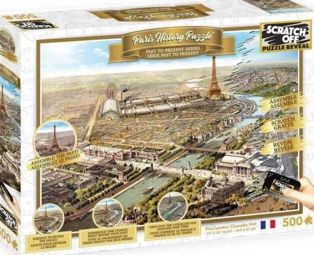 University Games 500 Pieces* - Paris Scratch Off Puzzle - 500 Piece Jigsaw Puzzle