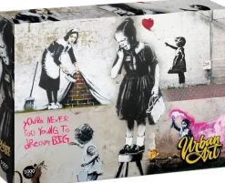 University Games 1000 Pieces* - Urban Art: Banksy - Girl On A Stool - 1000 Piece Jigsaw Puzzle