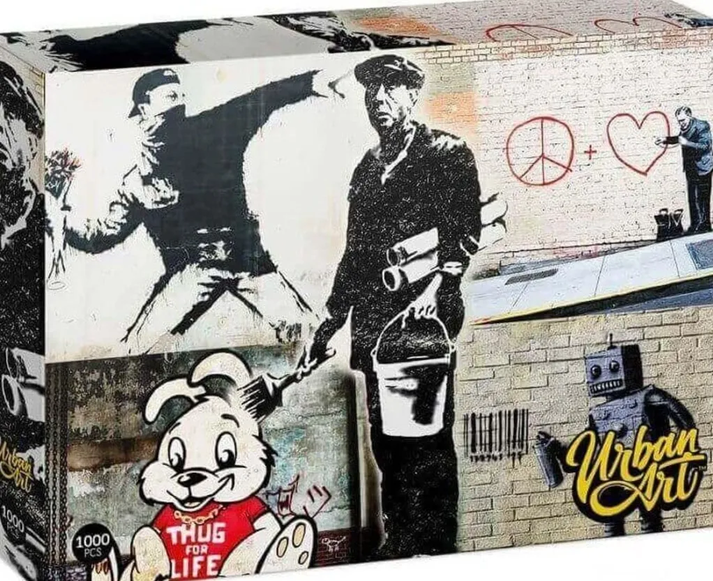 University Games 1000 Pieces* - Urban Art: Banksy - Follow Your Dreams - 1000 Piece Jigsaw Puzzle