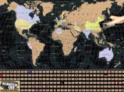 University Games 1000 Pieces* - World Map Scratch Off Puzzle - 1000 Piece Jigsaw Puzzle