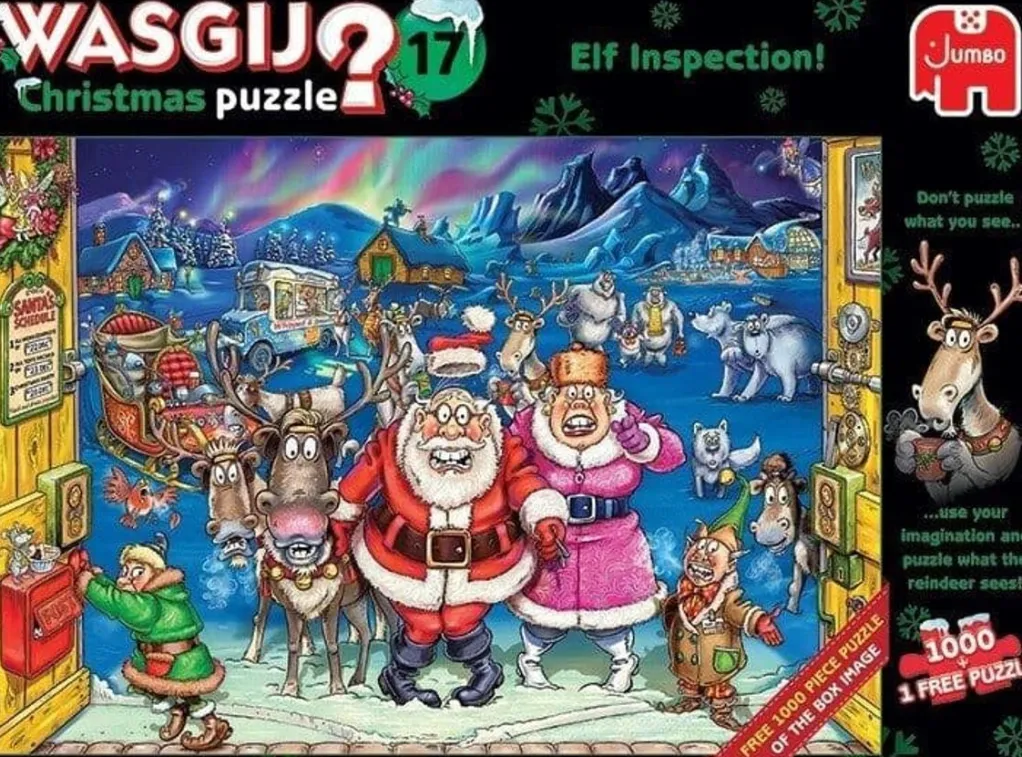 Jumbo 1000 Pieces*Wasgij Christmas 17 Elf Inspection! - 1000 Piece Jigsaw Puzzle