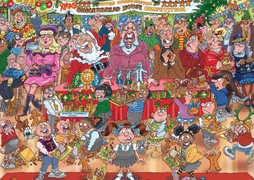 Jumbo 1000 Pieces*Wasgij Christmas 18 Gingerbread Showstopper - 1000 Piece Jigsaw Puzzle